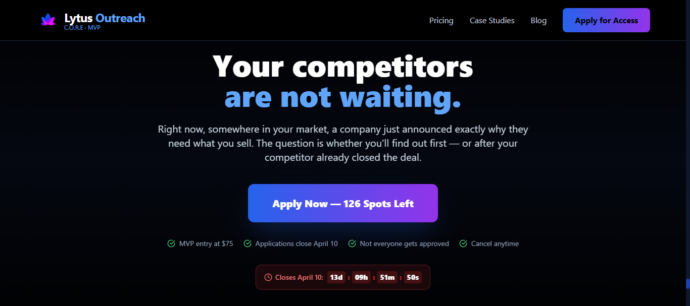 Is Lytus C.O.R.E a SaaS or an Agency? (We're a SaaS) — B2B buyer intent blog